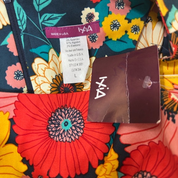 NWT Vibrant Floral Midi Dress - Multicolor - Picture 7 of 11